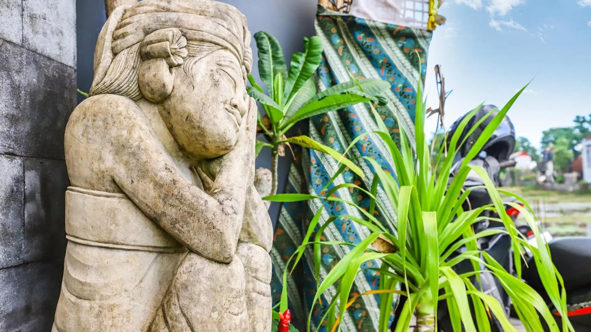 White Blue House 6 -Pvt Room, Shared Pool&Kitchen Ubud  Indonesia